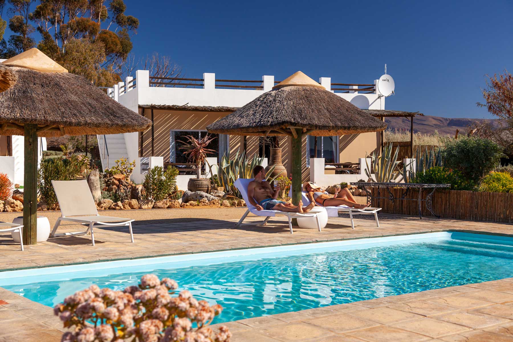 view of the Ambassador Suite and private pool Accommodation at Inverdoorn Private Game Reserve